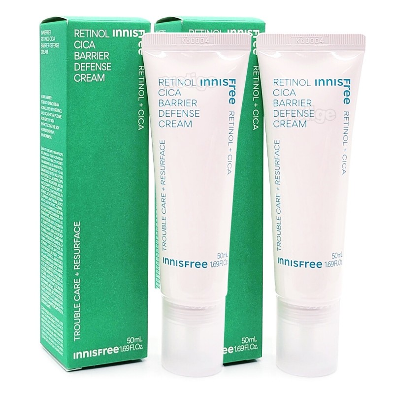 Innisfree Retinol Cica Scar Barrier Cream 50ml+50ml / 이니스프리 레티놀