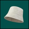 White Fang CZ246 Leather Bucket Hat, Cool, Plain Hat, Stylish,
