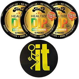 TeaZa Herbal Pouch Mango Habanero 3 Cans with DC Crafts Nation Skin Can Cover - FIT Black