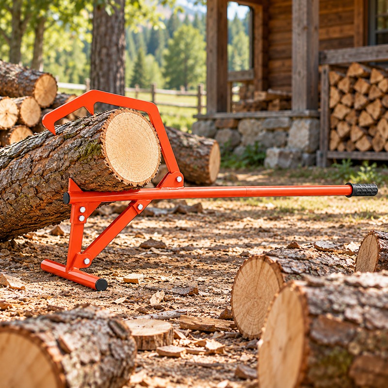Timberjack Log Roller for Moving Logs – Adjustable Carbon Steel