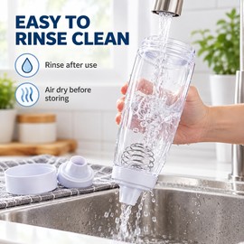 Hand-Crank Batter Dispenser for Baking – Silicone Mixing and Measuring Bottle for Pancakes, Muffins & Pastries