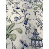 Waverly Mandarin Prose Blue Porcelain Drapery Upholstery Fabric by The
