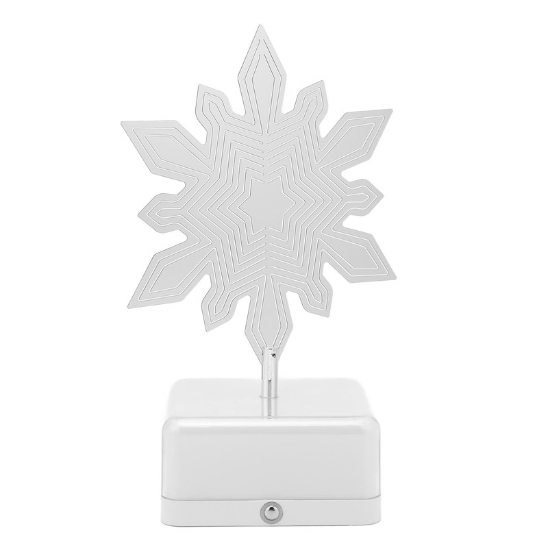 3D Metal Sheet Night Light Rotation Rechargeable Decoration 3D Night