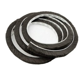 TamBee Self-Adhesive Pile Weatherstrip Brush Weather Stripping Sliding Door Insulation Door Weather Strip Window Sealer for Winter 3/8 Inch x 3/8 Inch x 16.5 ft Black (16.5 ft)