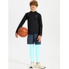 DEVOROPA Boys Leggings Quick Dry Youth Compression Pants Sports Tights