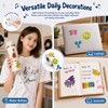 1.5 inches 500pcs Cute Music Stickers Roll, 8 Instrument Designs