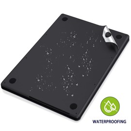 IMMOENUC 3-in-1 Laptop Sticker Decals for 2024-2023 MacBook Pro 16 inch A3186/A3403/A2991 M4 M3 Pro/Max Solid Colour Laptop Cover Top+Bottom Cover+Full Tray Skin for 2021 Pro 16 (A2780/A2485) Black