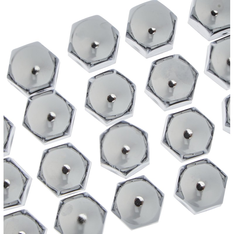 PA APA 15230 Chrome-Plated Wheel Bolt Cap 17 mm Metal