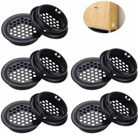 Unbranded 10PCS Mesh Vents Included! Round Air Vent Louver Hole Soffit Grilles 35mm NEW