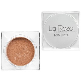 La Rosa Natural MINERAL FACE FOUNDATION- 100% VEGAN Make-up, Pure Mineral Loose Face Powder for ALL SKIN TYPES, allows skin to breathe – 63- Caramel - 4,5 g