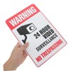 Mipcase Retro Metal No Trespassing Sign Durable Security Camera Warning