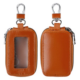 2 Pieces Leather Car Key Chain Case Holder Car Key Case Key Fob Protector Car Key Fob Cover Case