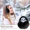 Riisoyu Winter Ear Warmers Plush, Winter Earmuffs Foldable Girls Outdoor