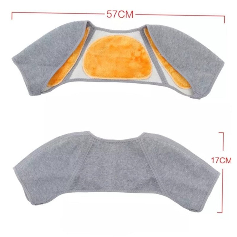 ORFOFE Bamboo Charcoal Fiber Shoulder Wrap Protector Fleece Lined Thicken