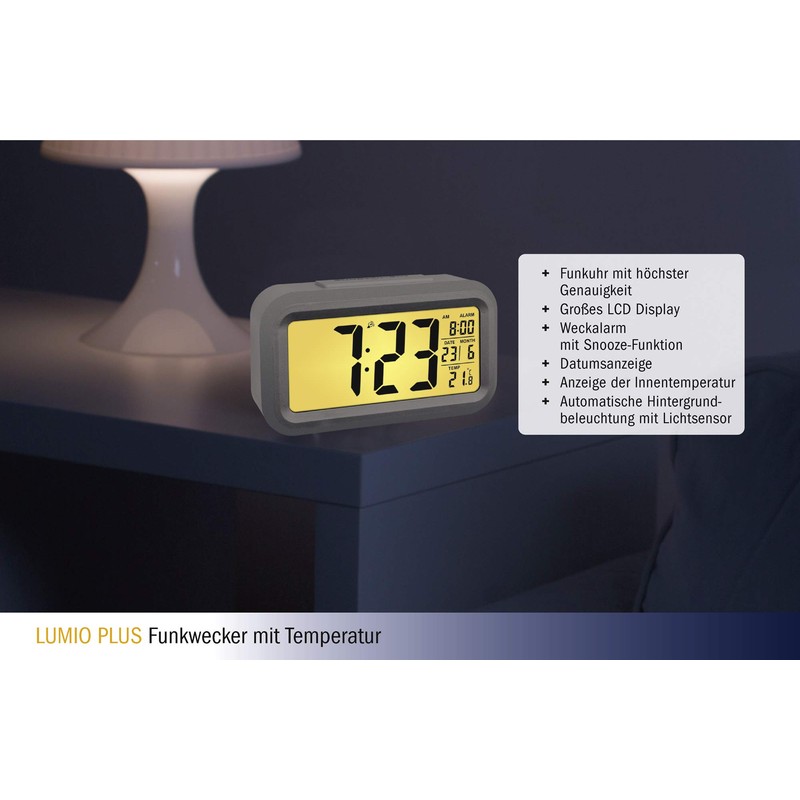 TFA Dostmann Lumio Radio Alarm Clock