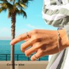 aBALENT Avalent Ring, Men's Hawaiian Jewelry Ring, Gold, Silver, Pair