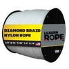 LILBURN ROPE CO. Diamond Braid Nylon Lightweight White Rope -