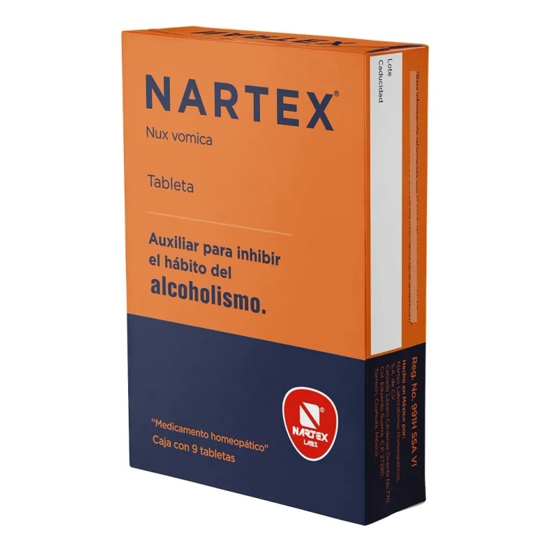 Auxiliar Hábito Del Alcoholismo Nartex 9 Tabletas 3 Pack