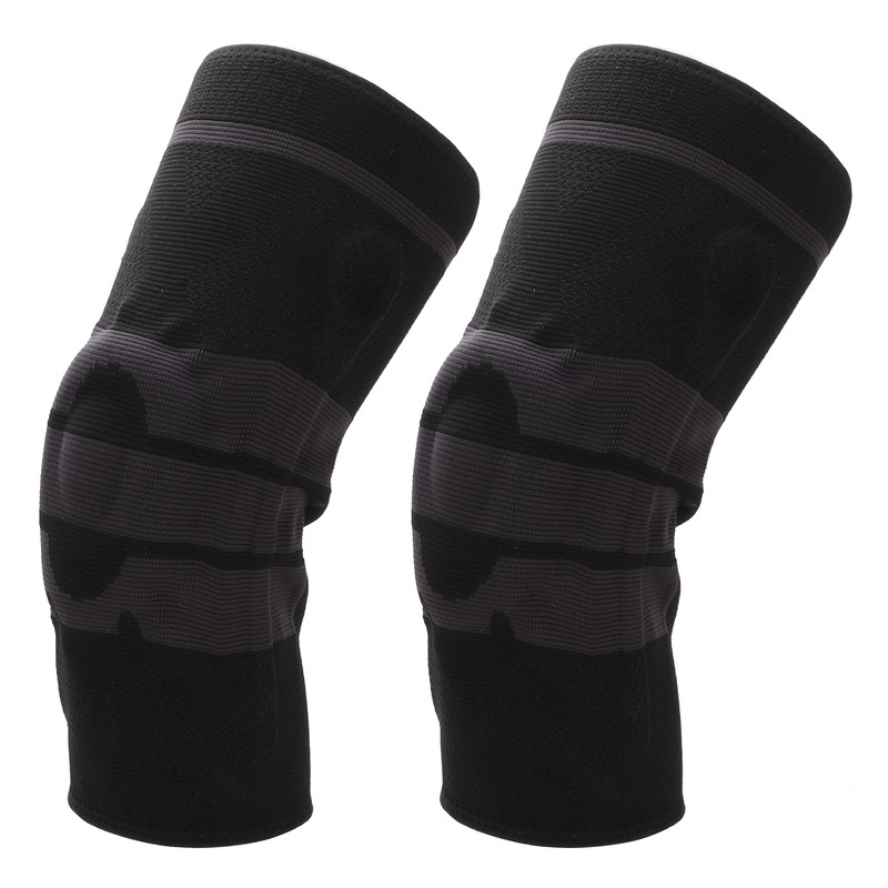 2Pcs Winter Knee Brace Protector Anti Slip Knee Compression Sleeve