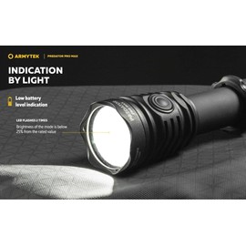 Armytek Predator Pro Max Magnet USB Rechargeable EDC Flashlight 3000 Lumens,Powerful RGB Flashights,with 5 modes,IP68 waterproof for Home,Camping,Hiking,Emergency