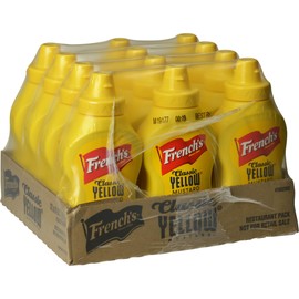 French's Classic Yellow Mustard Squeeze Bottle, 8 oz (12 pack)