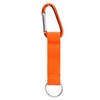 Karteo® Lanyard Short Lanyard Carabiner and Key Ring Orange with