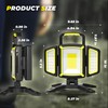 Yzoni Rechargeable Work Light, 30W 3000Lumen LED Work Light with