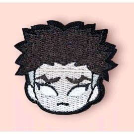 GYOMEI HIMEJIMA STONE HASHIRA HEAD DEMON SLAYER ANIME TV SERIES IRON ON PATCH