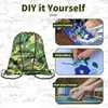 YUQILIN 120pcs drawstring bags bulk, drawstring backpack bulk camouflage drawstring