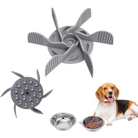 Plato para Perro Alimentación Lenta, Cuencos para Perros de Alimentación Lenta, Comedero Lento de Silicona para Perros en Espiral con 36 Ventosas