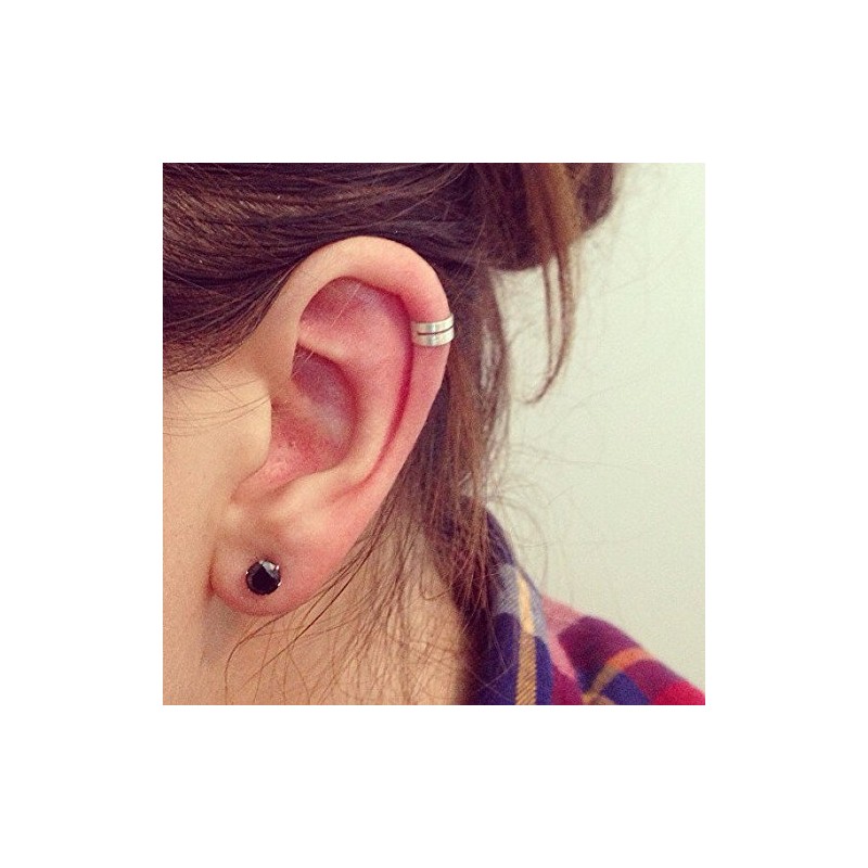 Simple 925 Sterling Silver Ear Cuff (non-pierced) clip on helix