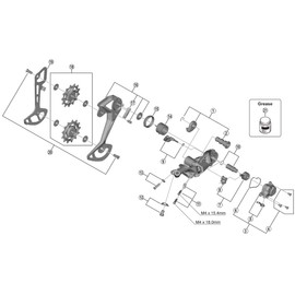 Shimano Spares Unisex's Y3FW98080 Wheels, None, One Size
