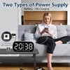 HEEYoo Digital Alarm Clock for Bedside, Digital Clock with LED