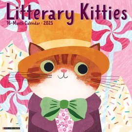 Litterary Kitties 2025 12" x 12" Wall Calendar