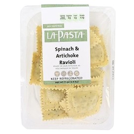La Pasta Artichoke & Spinach Ravioli (Case of 8)