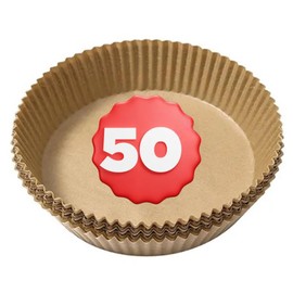 Air Fryer Liners – 8-Inch, Disposable & Reusable, Non-Stick, Oil-Proof, Food-Grade Parchment Paper & Silicone, Round Liners for Baking, Roasting, Microwave Safe, Easy Cleanup, Bleach-Free