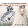 NANA Jewels 1.00ct-4.00ct Simulated Diamond Zirconia Engagement Ring Round Cut