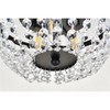 MAKLAINE Contemporary Flush Mount Light, 10 in Round Iron Frame