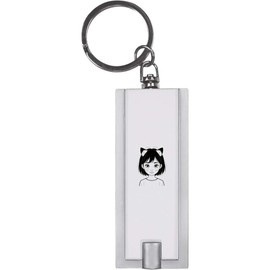 Azeeda 'Cat Girl' Keyring LED Torch (KT00039457)