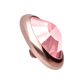 PIERCINGLINE Titanium Piercing Dermal Anchor Attachment Replacement Disc + Crystal Choice of Colours and Sizes, Titanium