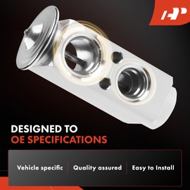 A-Premium A/C Expansion Valve Compatible with Dodge Grand Caravan/Caravan, Chrysler Town & Country 2006-2007, Jeep Commander 2006-2010, Rear Side, Without Solenoid