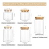 MOLADRI 900ML/30Oz Clear Cute Glass Storage Canister Holder with Airtight