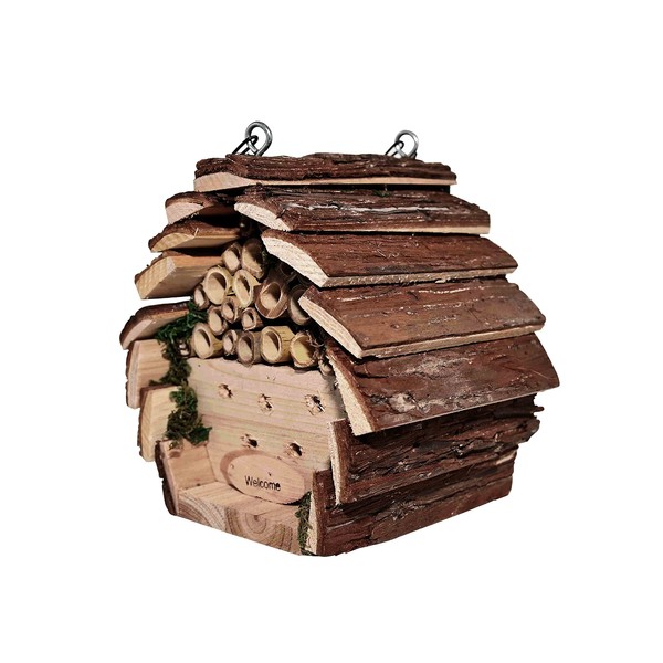 Ram® Wooden Bee And Insect Hotel Bees Flies Feeding Station Hanging Bee And Insect Hotel
