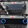 FUEISOF Car Air Conditioning Gear Knob Frame Cover for Hyundai