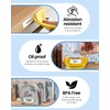 4-Rolls P21 Label Tape Transparent 180 Labels/Roll,14x40mm (0.55"x1.57"),Thermal Paper Compatible