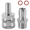 FERRODAY 1 Pair Stainless Steel 1/2 Quick Disconnect Set with