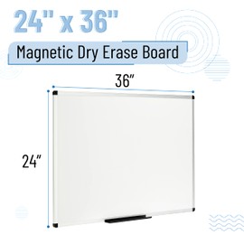 Mr. Pen- Magnetic Dry Erase Board, 24x36 Inches, White Board Dry Erase, Large Whiteboard for Wall