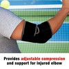 ACE Brand Adjustable Compression Elbow Support, Moderate Support for Weak,