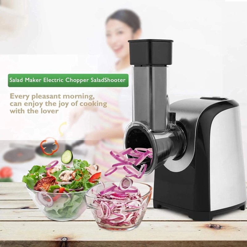 150W Electric Cheese Grater Vegetable Fruits Chopper Salad Maker Slicer