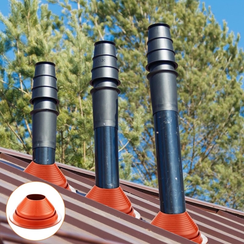 Yaocom 1 Piece #7 Pipe Flashing Boot for Pipe OD